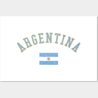 Argentina Flag Vintage Posters and Art